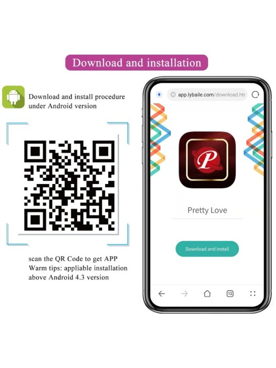 PRETTY LOVE - NIMF APP GESTUURD VIBREREND EI VIOLET