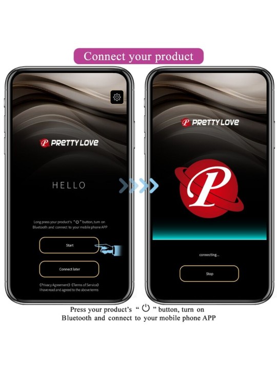 PRETTY LOVE - OVO VIBRANTE NINFA APP CONTROLADO ROXO