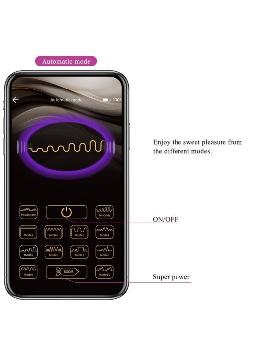 PRETTY LOVE - NIMF APP GESTUURD VIBREREND EI VIOLET