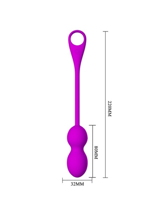 PRETTY LOVE - ELVIRA RECHARGEABLE VIBRATING BALLS PURPLE