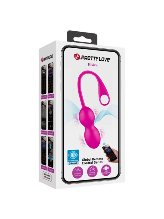 PRETTY LOVE - ELVIRA BOLAS VIBRADORAS RECARGABLE ROSA