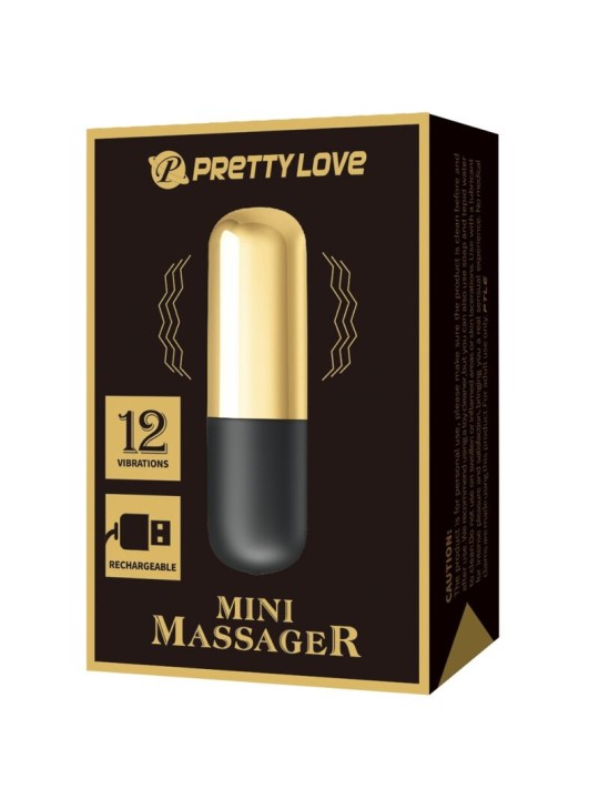 PRETTY LOVE - BALA VIBRADOR RECARGABLE DORADO