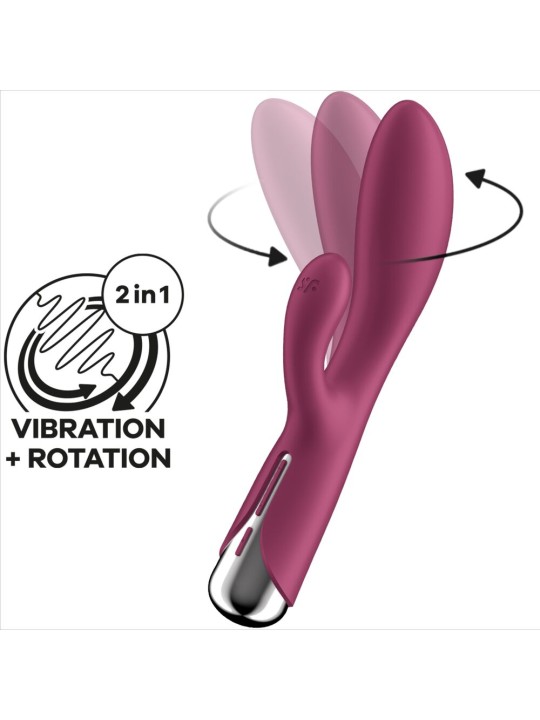SATISFYER - SPINNING RABBIT 1 CLITORIS AND RED G-SPOT STIMULATION