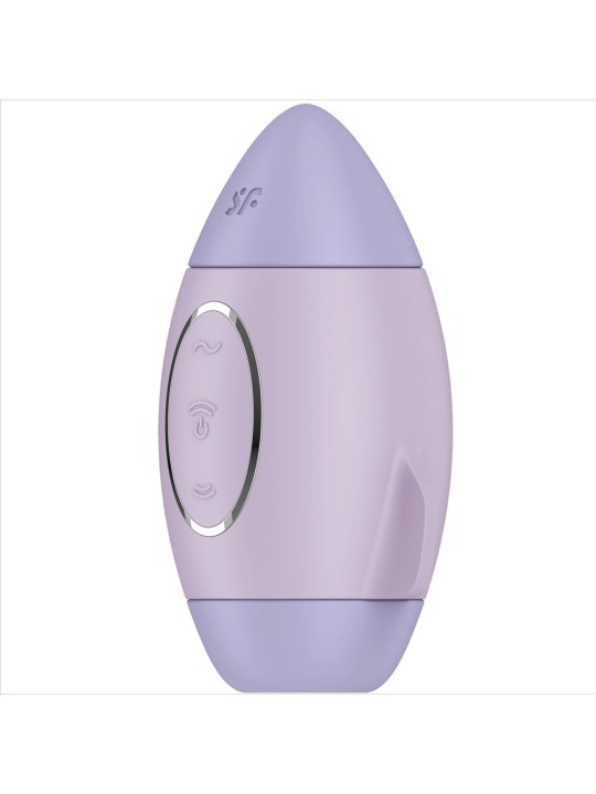 SATISFYER - VIBRADOR DE IMPULSO DUPLO PEQUENO LILAC MISSION CONTROL