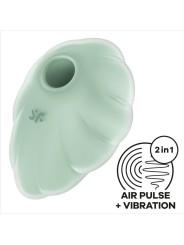 SATISFYER - CLOUD DANCER GREEN AIR PULSE VIBRATOR