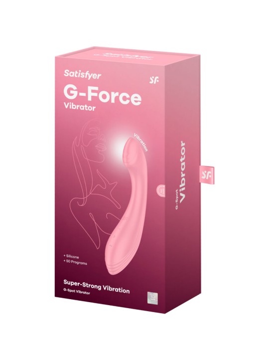 SATISFYER - G-FORCE ESTIMULADOR VIBRADOR G-SPOT ROSA