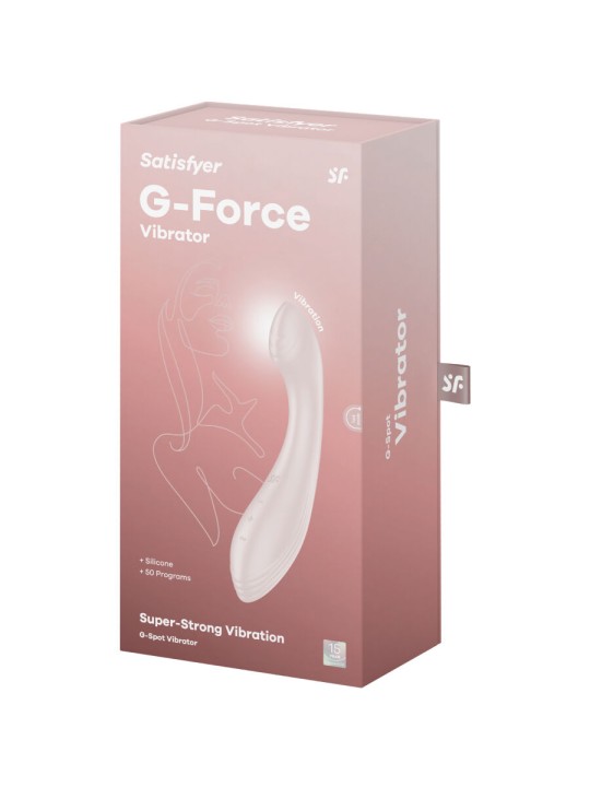 SATISFYER - G-FORCE VIBRERENDE G-SPOT STIMULATOR BEIGE