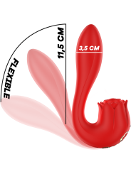 MIA - SELENA STIMOLATORE VIBRANTE + TAPPING ROSSO