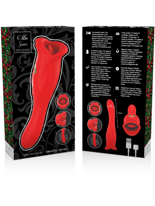 MIA - SIENA DUO TRIPLE PLEZIER KUS-LIK-VIBRATIE
