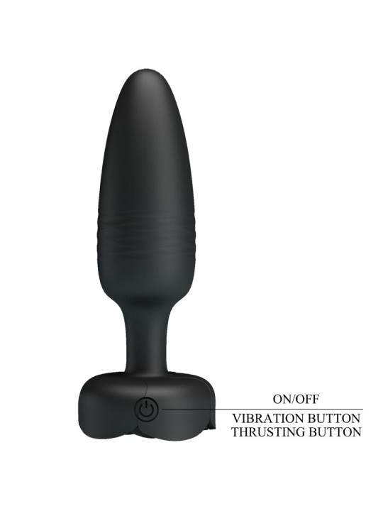 PRETTY LOVE - TARION PLUG ANALE CON LUCE LED NERO 12,5 CM