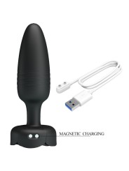 PRETTY LOVE - TARION PLUG ANALE CON LUCE LED NERO 12,5 CM