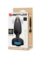 PRETTY LOVE - TARION ANAL PLUG COM LUZ LED PRETO 12,5 CM