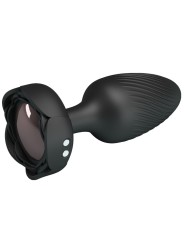 PRETTY LOVE - OSBORN PLUG ANAL COM LUZ LED PRETO 9,8 CM