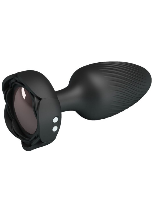 PRETTY LOVE - OSBORN ANAL PLUG WITH LED LIGHT BLACK 9.8 CM