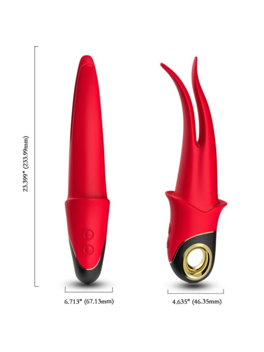 ARMONY - SHADOW VIBRADOR PINZA ROJO