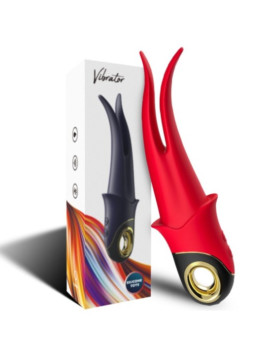 ARMONY - SHADOW VIBRADOR DUPLA CABEÇA PROVOCANDO VERMELHO