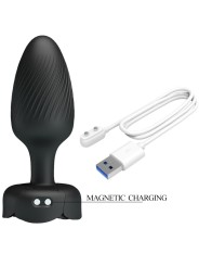 PRETTY LOVE - OSBORN PLUG ANALE CON LUCE LED NERO 9,8 CM