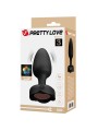 PRETTY LOVE - OSBORN ANAL PLUG WITH LED LIGHT BLACK 9.8 CM