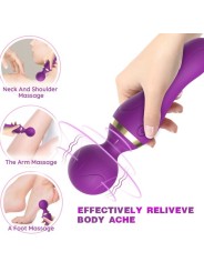 ARMONY - FREEZA MASAJEADOR & VIBRADOR CABEZA FLEXIBLE VIOLETA