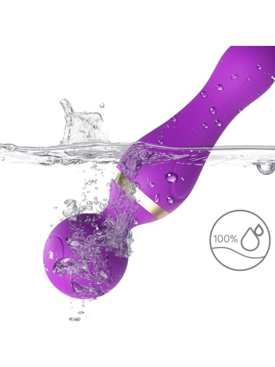 ARMONY - FREEZA MASAJEADOR & VIBRADOR CABEZA FLEXIBLE VIOLETA