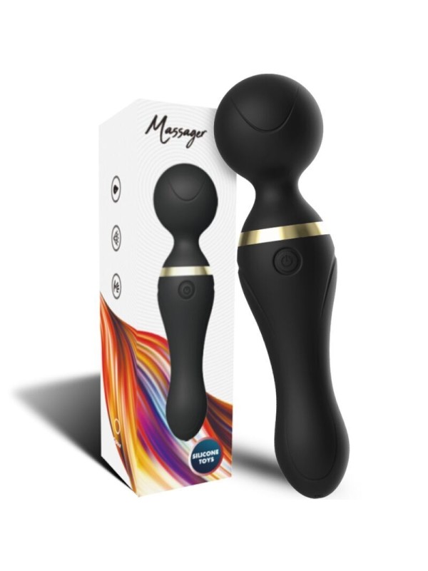 ARMONY - FREEZA MASSAGER E VIBRADOR CABEÇA SUPER FLEXÍVEL PRETA