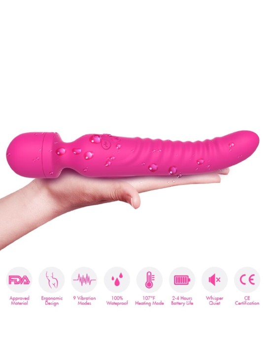 ARMONY - MISSION MASSAGER & VIBRATOR WÄRMEEFFEKT FUCHSIA