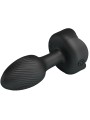 PRETTY LOVE - OLMAN ANAL PLUG WITH LED LIGHT BLACK 8.8 CM