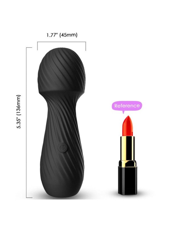 ARMONY - DAZZLE MASSAGER E VIBRADOR PEQUENO PRETO