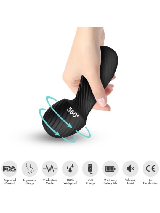 ARMONY - DAZZLE MASSAGER & VIBRATOR SMALL BLACK