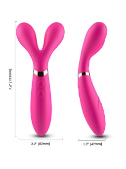 ARMONY - Y-WAND DUBBELE HOOFD MASSAGER & VIBRATOR FUCHSIA