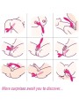 ARMONY - Y-WAND MASSAGE & VIBRATEUR DOUBLE TÊTE FUCHSIA