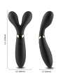 ARMONY - MASSAGER Y-WAND E VIBRADOR CABEÇA DUPLA PRETO