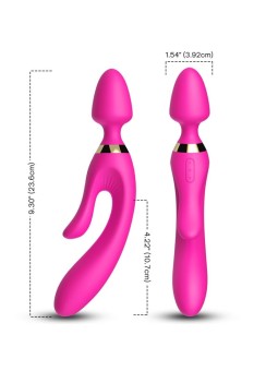 ARMONY - MASSEUR & VIBRATEUR LAPIN FUCHSIA