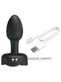 PRETTY LOVE - OLMAN ANAL PLUG WITH LED LIGHT BLACK 8.8 CM