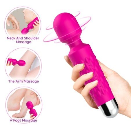 ARMONY - POSTBODE FLEXIBELE HOOFDMASSAGER & VIBRATOR FUCHSIA