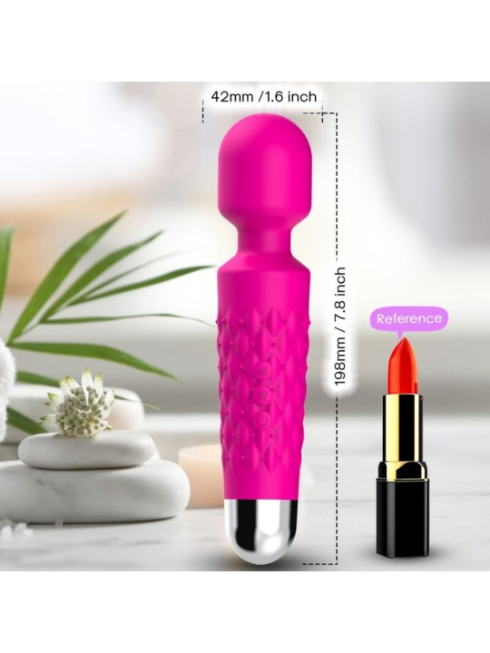ARMONY - POSTMAN MASAJEADOR & VIBRADOR CABEZA FLEXIBLE FUCSIA