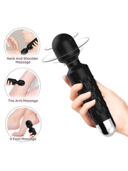 ARMONY - POSTMAN MASAJEADOR & VIBRADOR CABEZA FLEXIBLE NEGRO