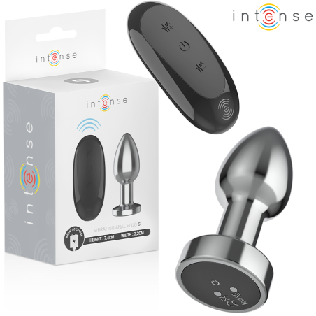 INTENSE - PLUG ANALE 10 VIBRAZIONI METALLO CON TELECOMANDO S