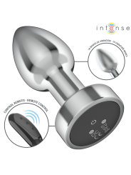 INTENSE - PLUG ANALE 10 VIBRAZIONI METALLO CON TELECOMANDO S