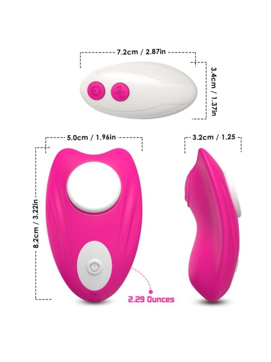 ARMONY - BUTTERFLY WEARABLE PANTIES VIBRATOR REMOTE CONTROL PINK