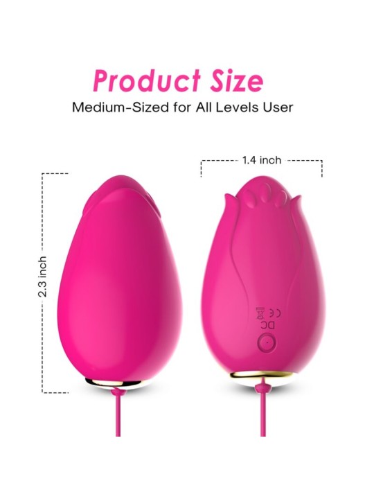 ARMONY - VIBRADOR DE OVO MANDALA G-SPOT CONTROLE REMOTO FÚCSIA
