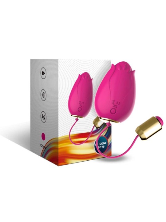 ARMONY - VIBRADOR DE OVO MANDALA G-SPOT CONTROLE REMOTO FÚCSIA