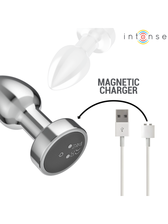 INTENSE - PLUG ANALE 10 VIBRAZIONI METALLO CON TELECOMANDO S