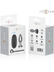 INTENSE - ANALE PLUG 10 VIBRATIES METAAL MET AFSTANDSBEDIENING S