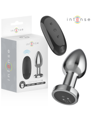 INTENSE - PLUG ANAL 10 VIBRAÇÕES METAL COM CONTROLE REMOTO M