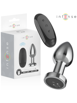 INTENSE - PLUG ANAL 10 VIBRAÇÕES METAL COM CONTROLE REMOTO M