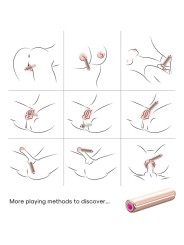 ARMONY - WARHEAD VIBRATOR BULLET TÉLÉCOMMANDE DORÉ 2 CM X 8.8 CM