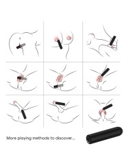 ARMONY - WARHEAD VIBRATOR BULLET REMOTE CONTROL BLACK 2 CM X 8.8 CM