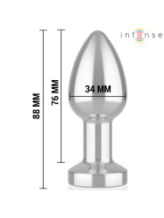 INTENSE - ANAL PLUG 10 VIBRATIONS METAL WITH REMOTE CONTROL M