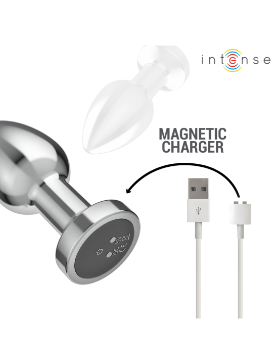 INTENSE - PLUG ANAL 10 VIBRAÇÕES METAL COM CONTROLE REMOTO M